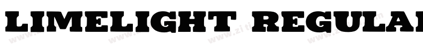 limelight regular字体转换